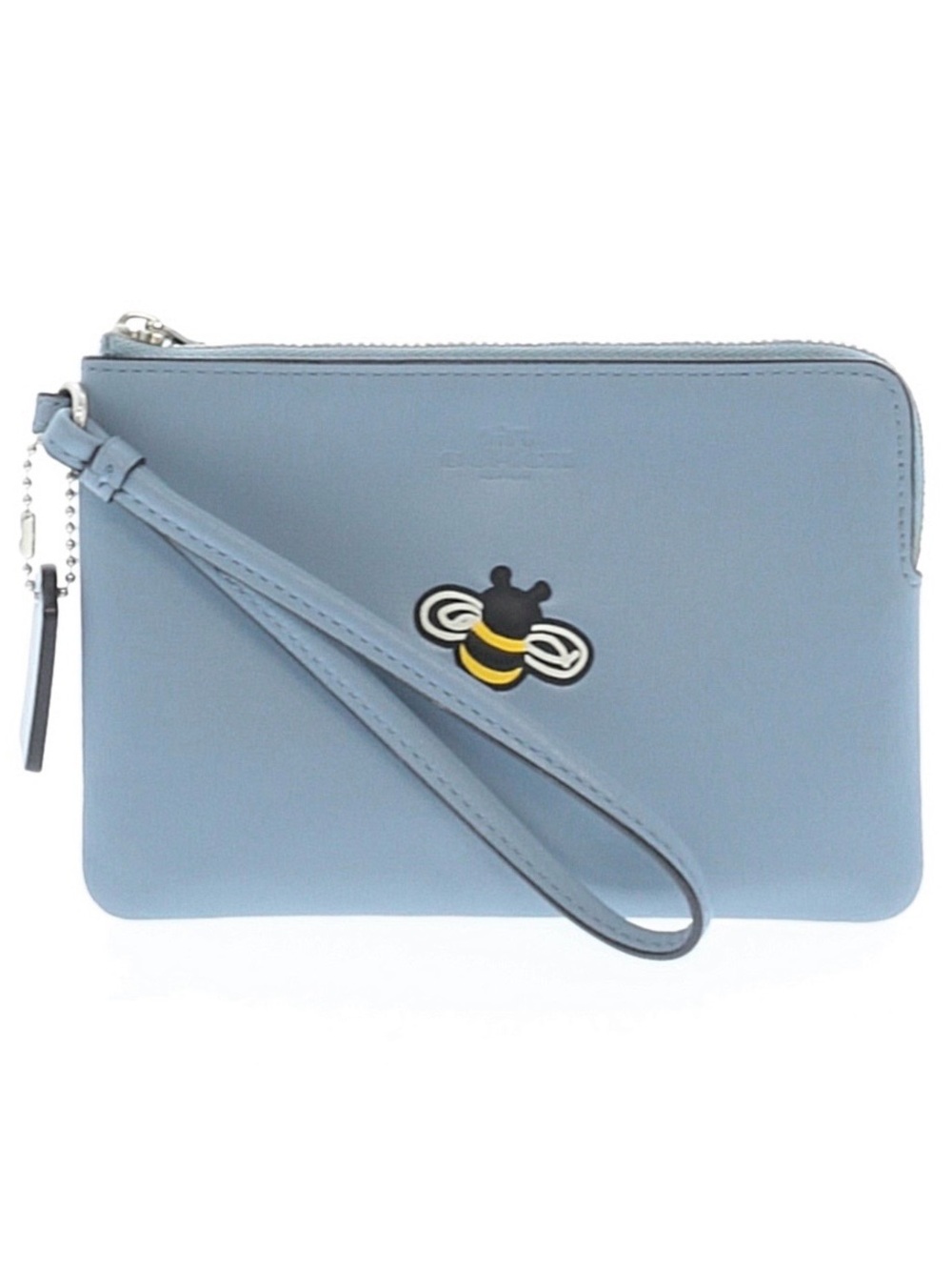 Coach bumble bee corner zip wristlet wallet with hangtag